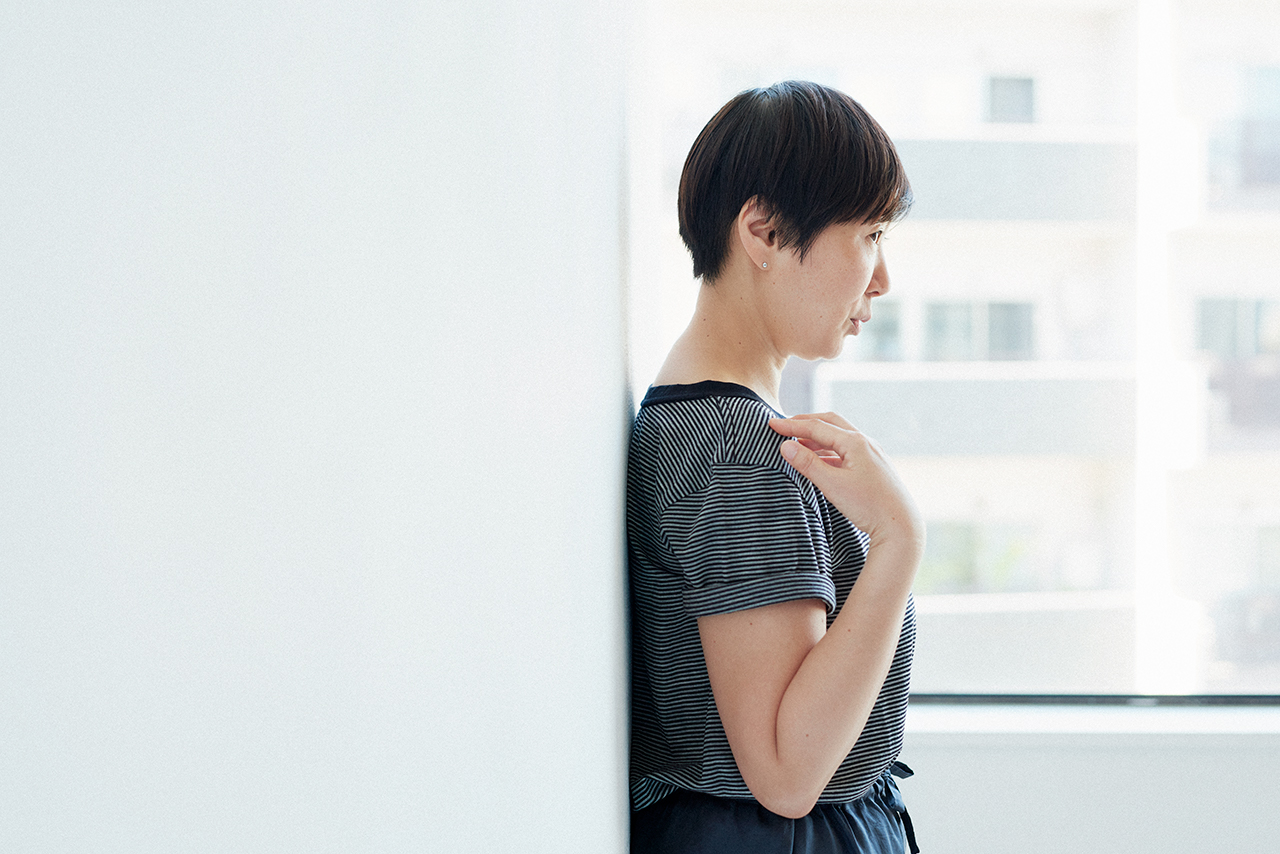 ときどき『金子さん、頭と肩先が前に出ているので、もうちょっと胸をはってみて～』というご指摘をいただくんです。